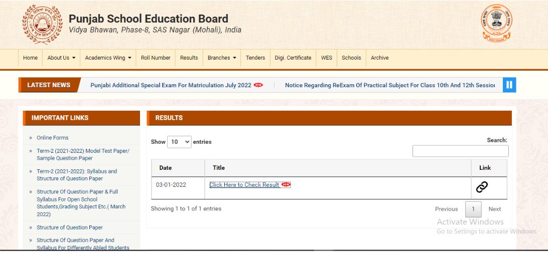 PSEB Punjab Board Class 10th Result 2022: Nancy Rani topper, top 3