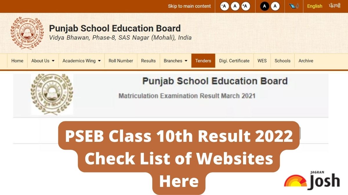 PSEB 10th Result 2022: Check and Download Punjab Board Matric Term