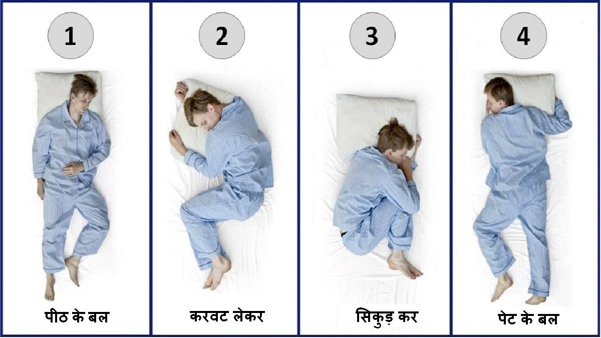 Sleeping Position Personality Test in Hindi