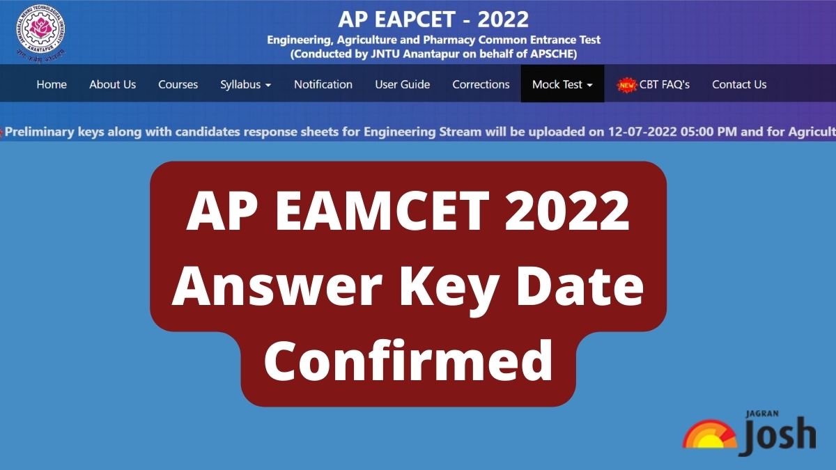 AP EAMCET 2022 Answer Key Release Date