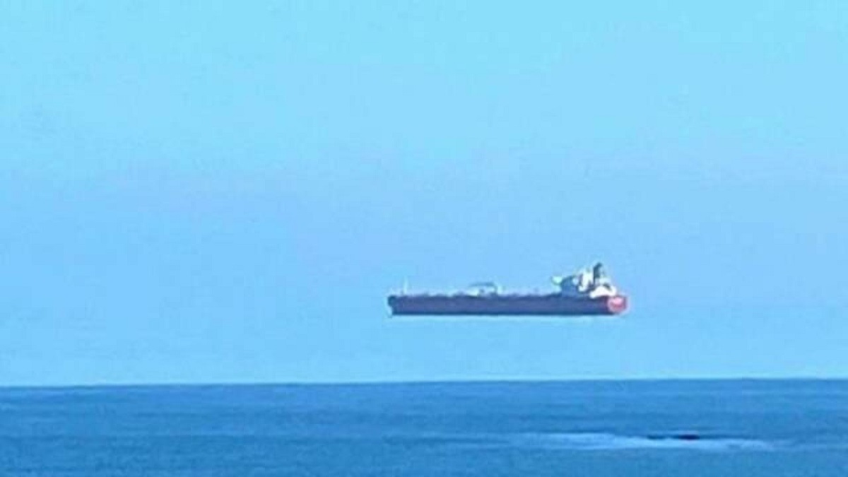 Floating Ship Optical Illusion