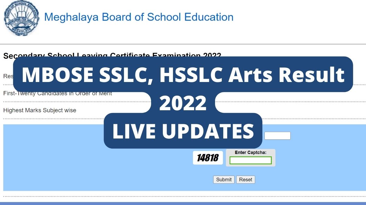 MBOSE SSLC, HSSLC Arts Result 2022 Date Live Meghalaya Class 10, 12
