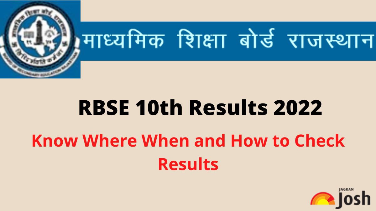 RBSE 10th Result 2022 (Declared) Know When Where and How to Check