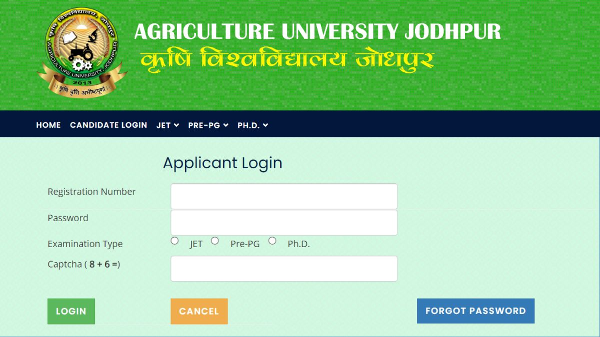 Rajasthan JET Admit Card 2022 Released