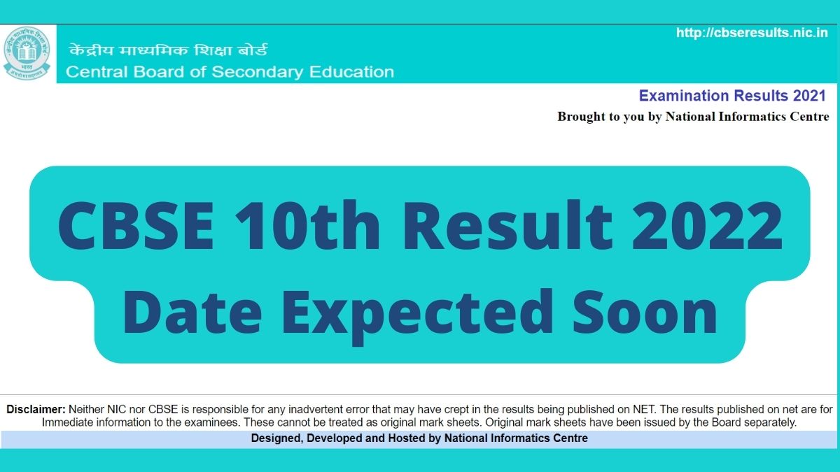 CBSE 10th Result 2022 Date