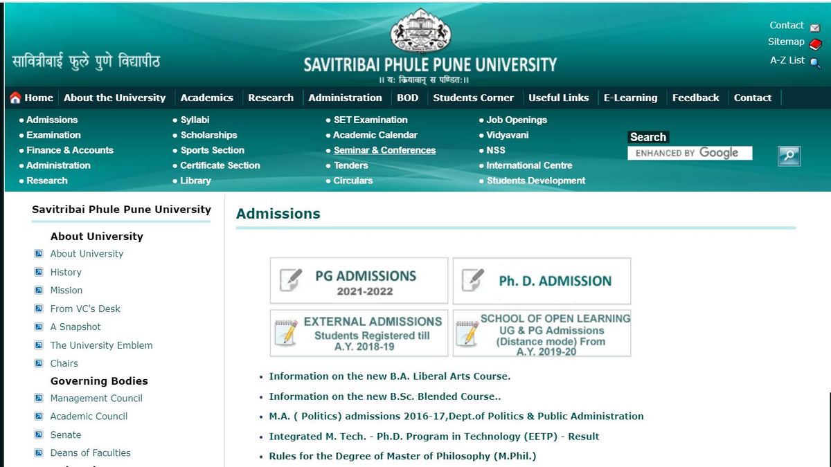 phd entrance exam 2022 pune university syllabus