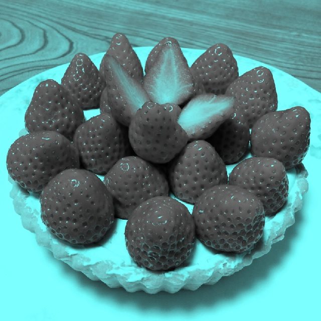 Optical Illusion Strawberries
