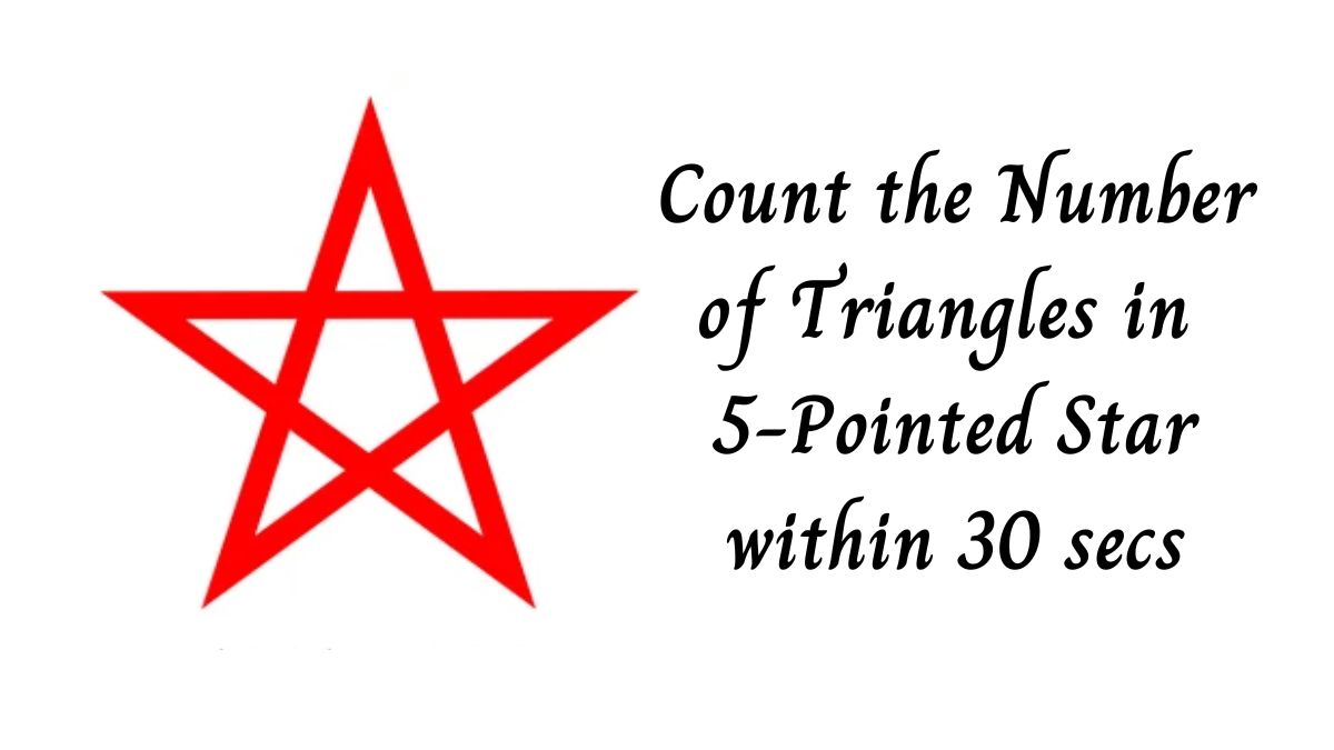 Count the number of triangles in 5-Pointed Star