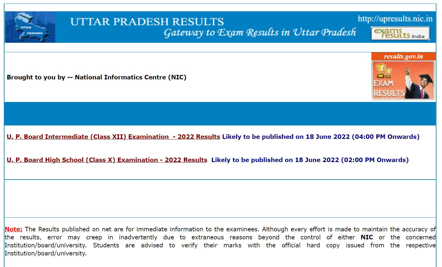 Up Board 10th Result 2022 Declared Live Up Class 10 Result Released