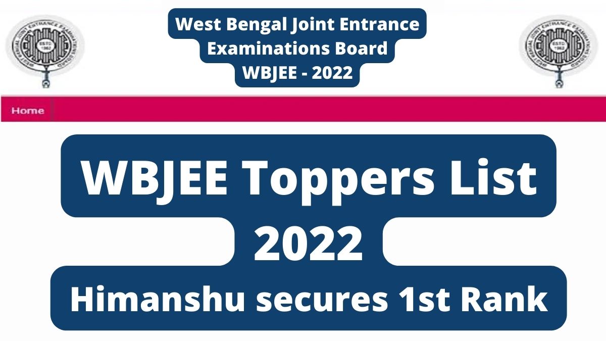 WBJEE 2022 Results - Toppers List