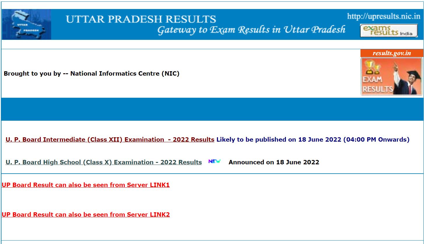 UP Board 10th Result 2022 (Declared) Live UP Class 10 Result Released