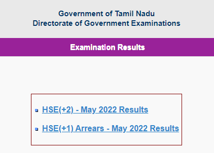 TN Board Results 2022 (Llink Activated) Live: Tamil Nadu Board 10th ...