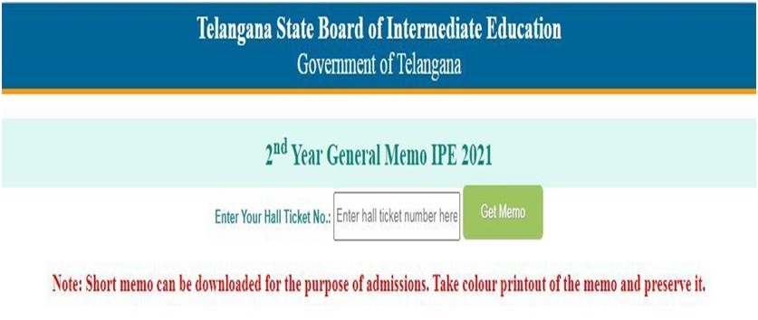 Telangana Board 2nd year vocational Result 2022