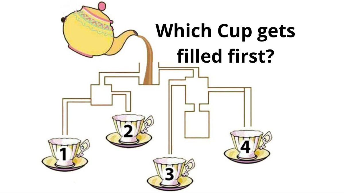 Which cup gets filled first?