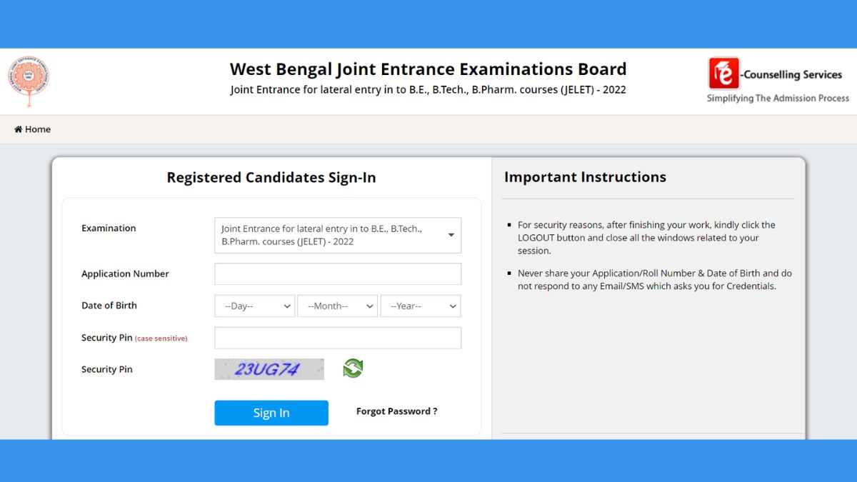 WBJELET Result 2022 Declared
