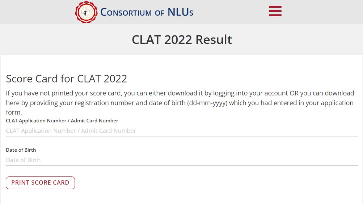 CLAT Result 2022 Declared