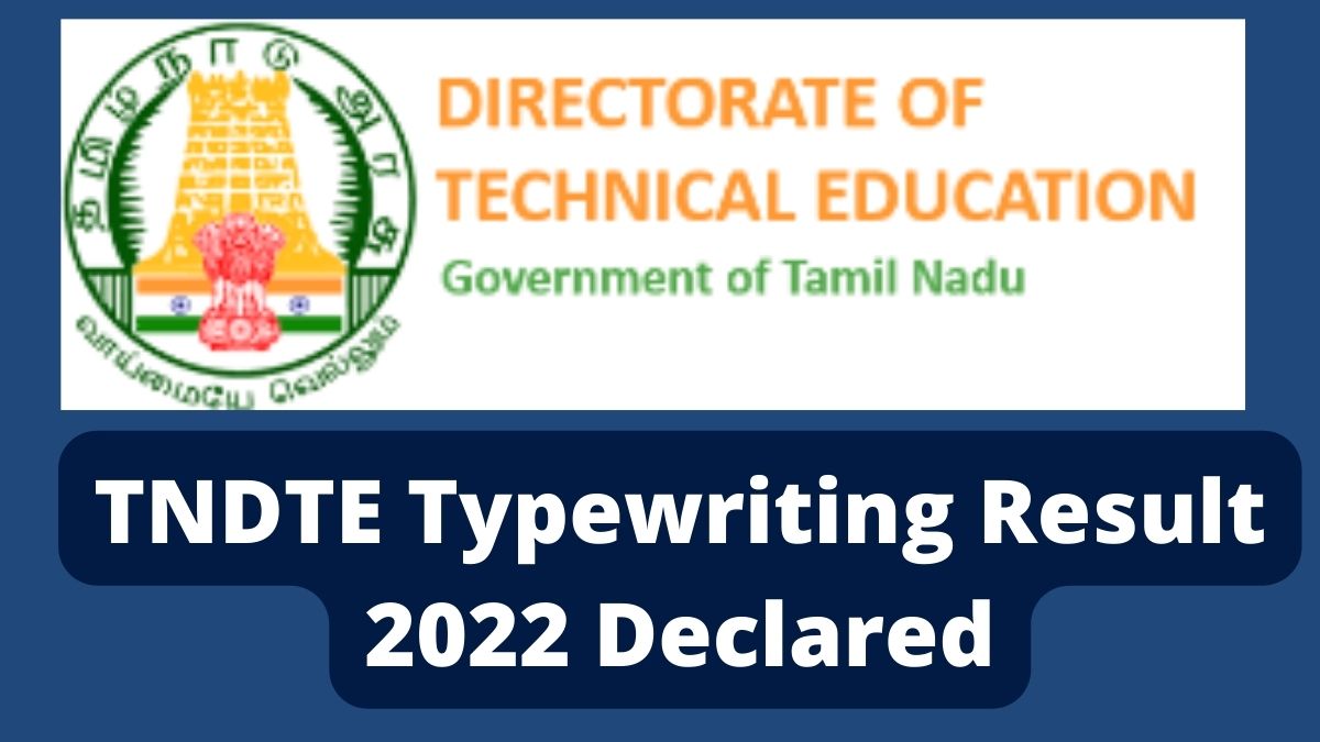 TNDTE Typewriting Result Declared Get Direct Link Here Check TN Typewriting Results PDF