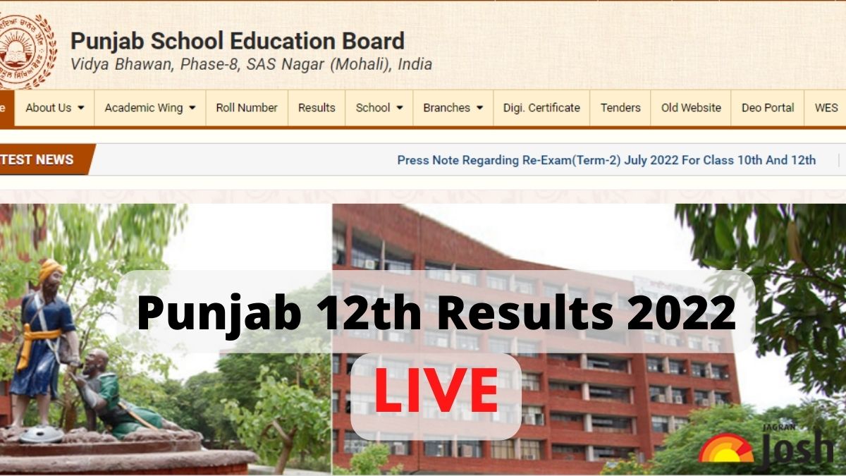 PSEB Punjab 12th Result 2022 Link OUT Today : PSEB Class 12 Results