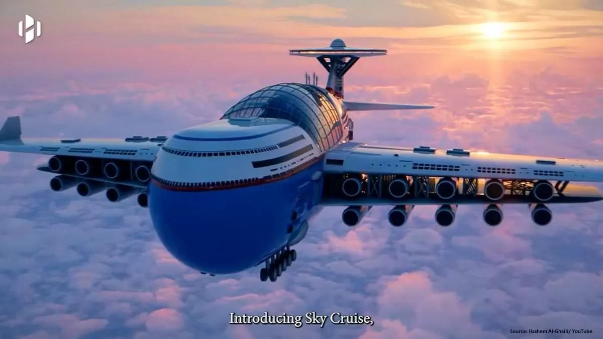Sky Cruise: Nuclear-powered Flying Hotel that never lands to fly over 5000 guests