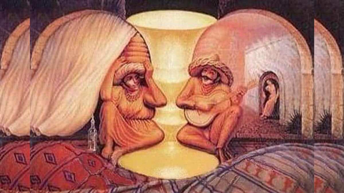 Optical Illusion: Faces you see first in the image tell a lot ...