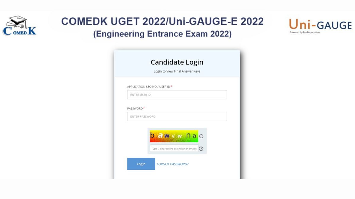 COMEDK UGET 2022 Final Answer Key Released