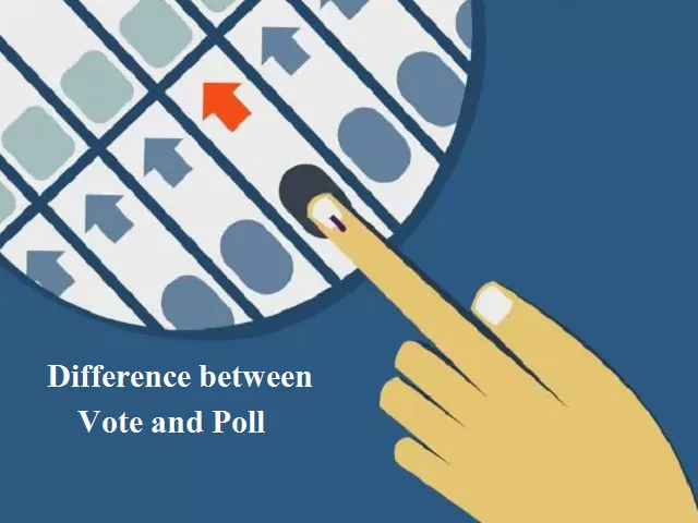 Difference between Vote and Poll