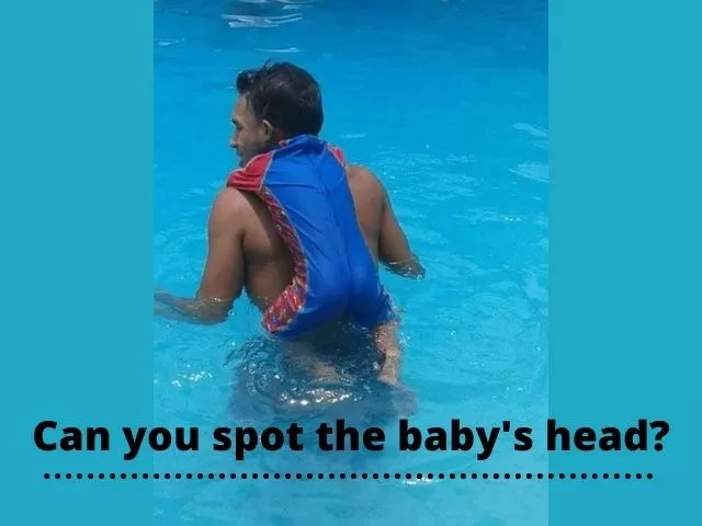 Can you spot the baby's head in the viral optical illusion?