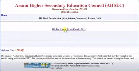 Assam Board Result 12th Result 2022