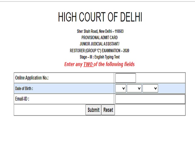 Delhi High Court Admit Card 2022 Released @highcourtdelhi.nic.in for JJA & Restorer Posts, Download Link Here