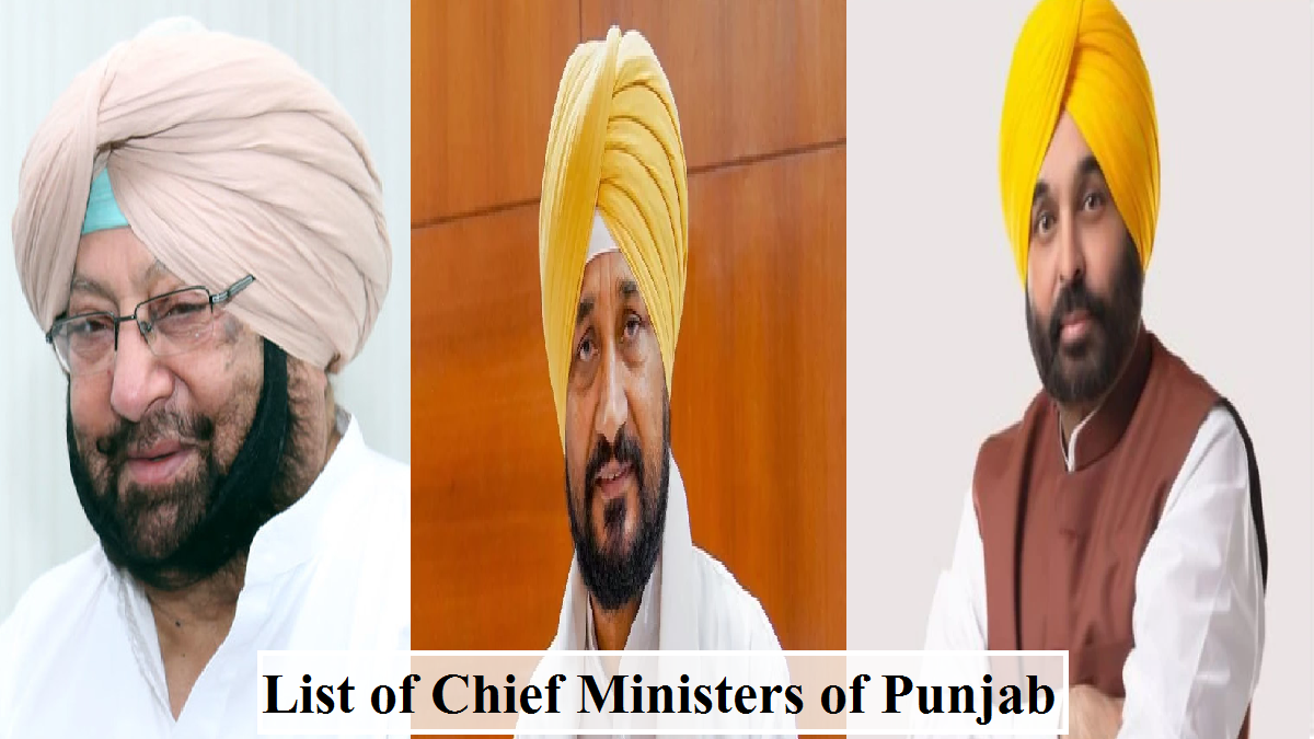 List of Chief Ministers of Punjab (19472022)