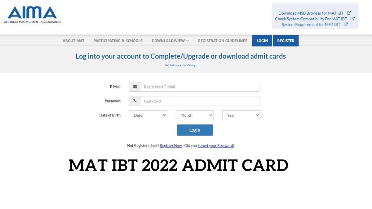 MAT IBT 2022 Admit Card Released, Get Direct Link Here Education News