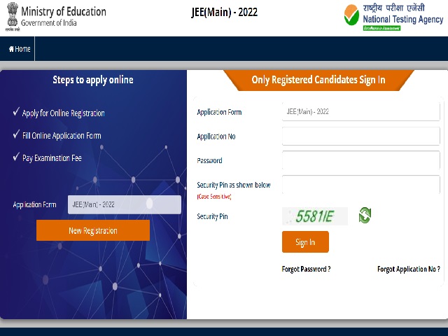 Jee Main Session 2 Registration 2023 Active Apply Online Link Date Fee 1990