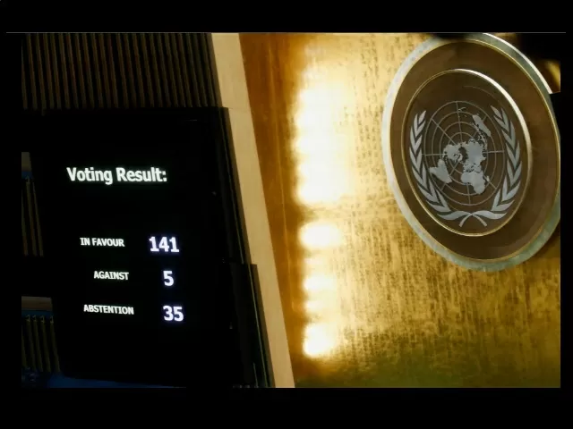 UNGA adopts resolution demanding Russia to immediately cease use of force against Ukraine, India abstains from voting