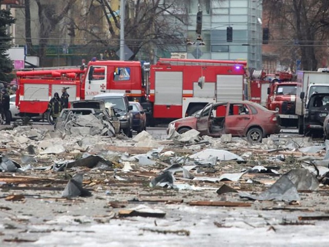 Ukraine's Kharkiv hit by cluster bombs, as per experts