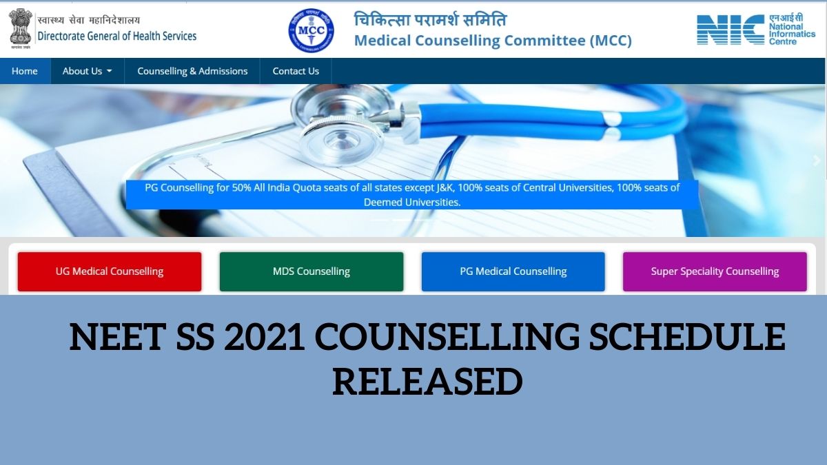 NEET SS 2021 Counselling