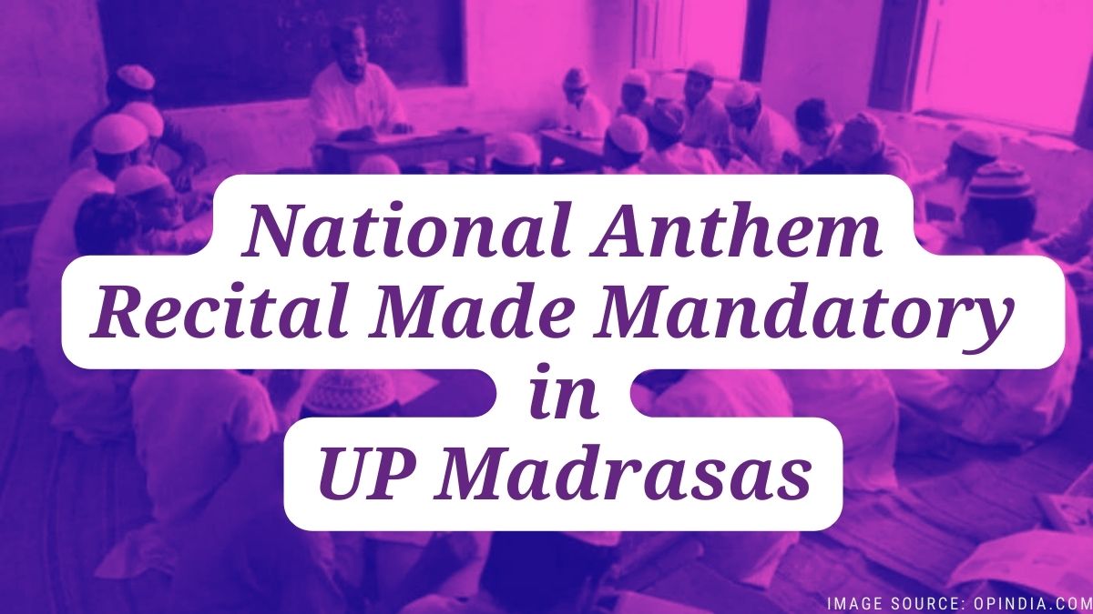 National Anthem Recital Mandatory at UP Madrassa