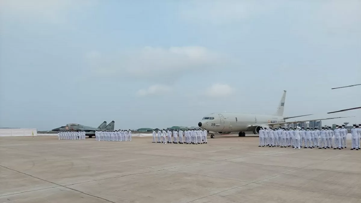  Indian Navy's second Air Squadron comprising 4 P-81 aircraft commissioned at INS Hansa