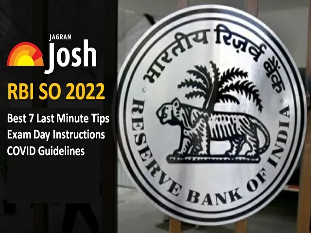 RBI SO 2022 Best 7 Last Minute Tips Exam Day Instructions COVID Guidelines