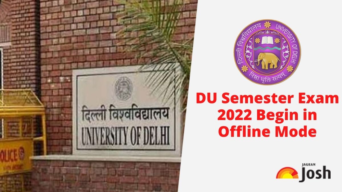 Delhi University Offline Exam 2022 Begin