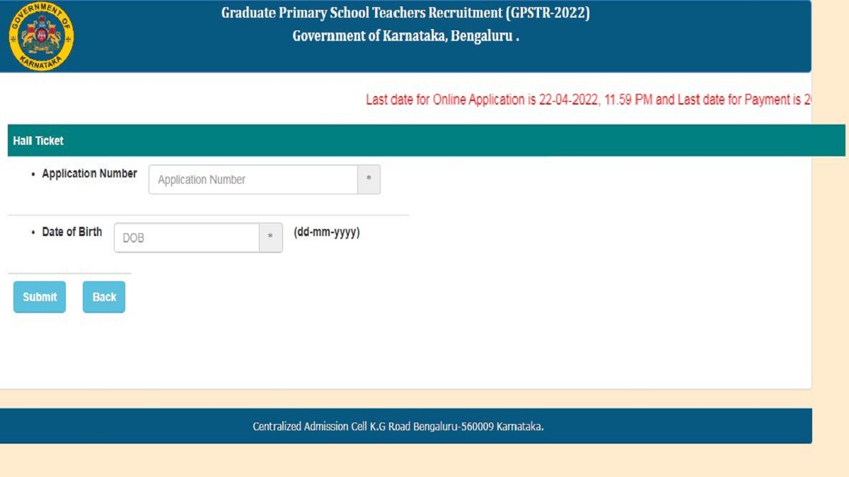 Gpstr Hall Ticket 2022 (out): Download Graduate Primary School Teachers 