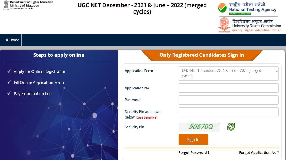 UGC NET 2022 Application Correction Window Re-Opened @ugcnet.nta.nic.in