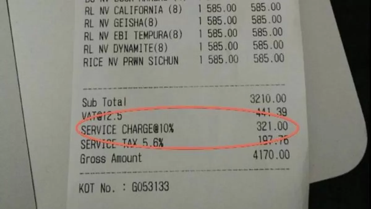 Restaurant Service Charge