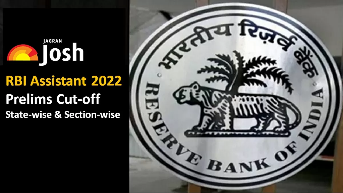 RBI Assistant Prelims Cut-Off 2022 State-wise, Section-wise Marks