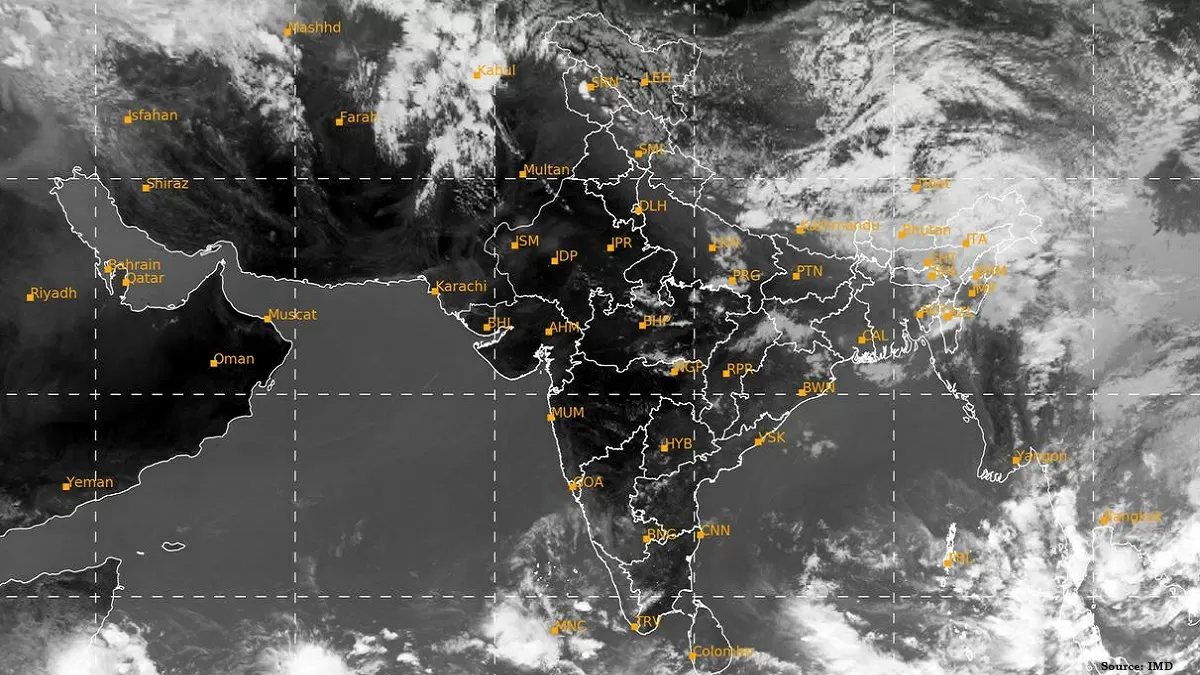 Satellite Image of India Weather, Source: IMD
