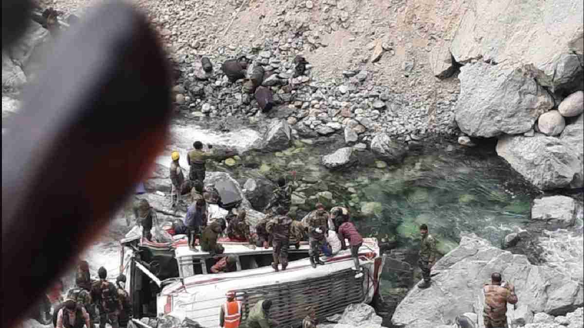 Ladakh Military Coincidence: A minimum of 7 infantrymen killed after military car falls into Shyok river in Ladakh