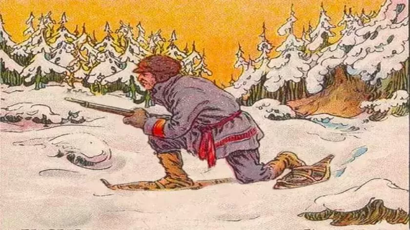 Optical Illusion: Spot the hidden bear in the image of the snow covered forest