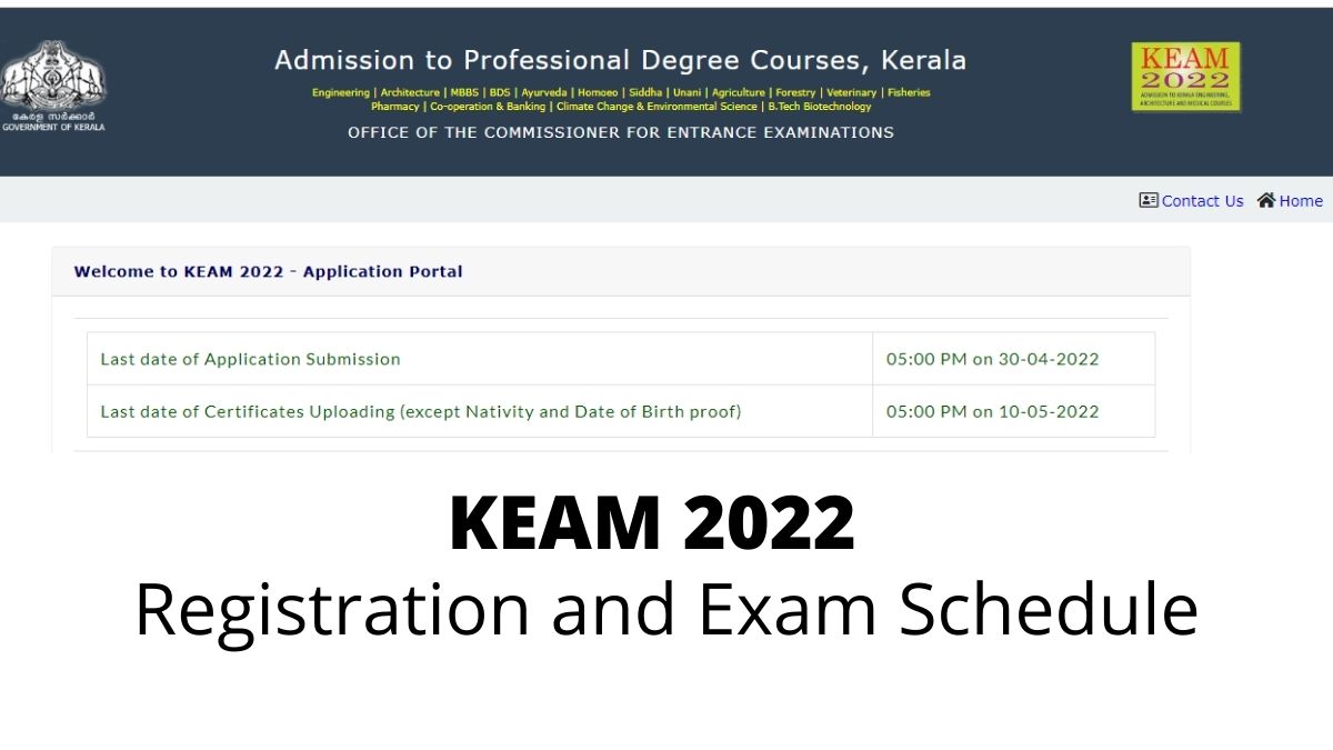 KEAM 2022 Registrations