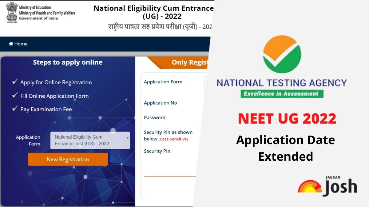 NEET 2022: NTA Extends NEET UG Application Deadline Till 15th May ...