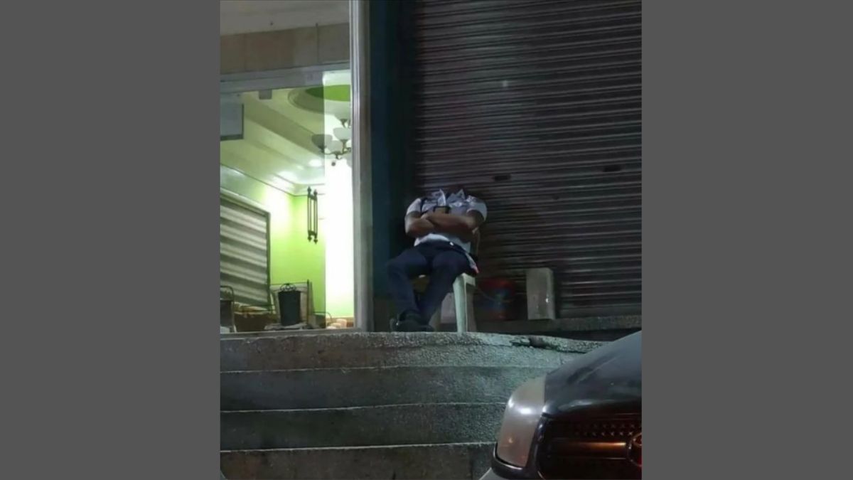 Optical Illusion: Is the security guard beheaded in the viral picture?