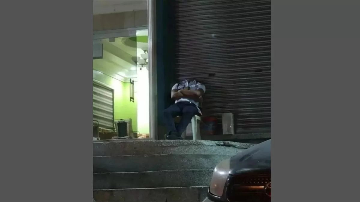 Optical Illusion: Is the security guard beheaded in the viral picture?
